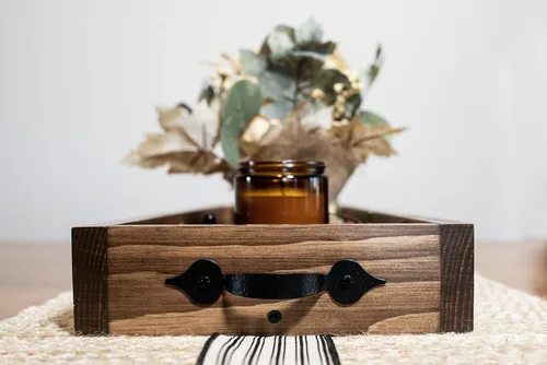 Vista 7 de Rustic long table tray-farmhouse table trough-farmhouse table decor-tray for decor-farmhouse table tray centerpiece-dining room centerpiece-long