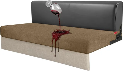 Vista 89 de Fundas de cojín 100 % impermeables para caravana, tela elástica, repuesto para asiento de cámper, funda de sofá lavable diseñada para banco de auto