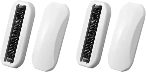 Cabilock Paquete de 2 mini barredoras de mano con cepillo rodante, colector de migas portátil para mesa, sofá, cama y limpieza de suelos, material