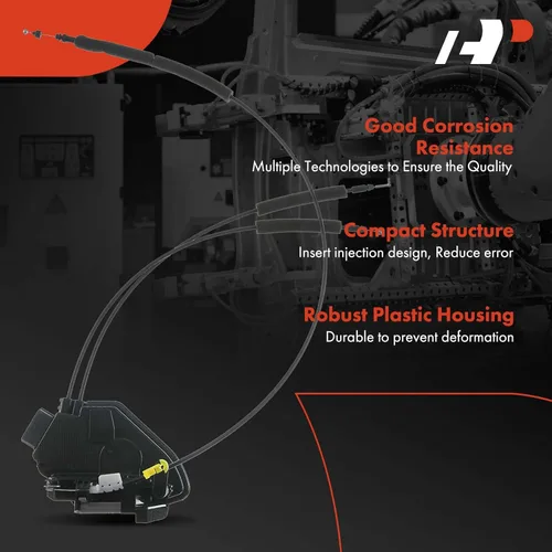 Vista 5 de A-Premium Pestillo de bloqueo de puerta y conjunto de cables compatible con vehículos Nissan – Altima 2013 2014 2015 2016 2017 2018, 2.5L 3.5L