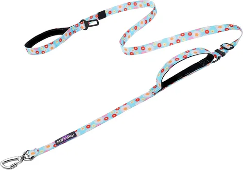 Vista 23 de Correa táctica Hotsky resistente para perros medianos y grandes que tiran, de 4-6 pies, correa elástica fuerte con absorción de golpes y sin