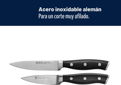 Vista 4 de Henckels Forged Accent - Juego de cuchillos de pelar (2 unidades), diseño alemán afilado Negro