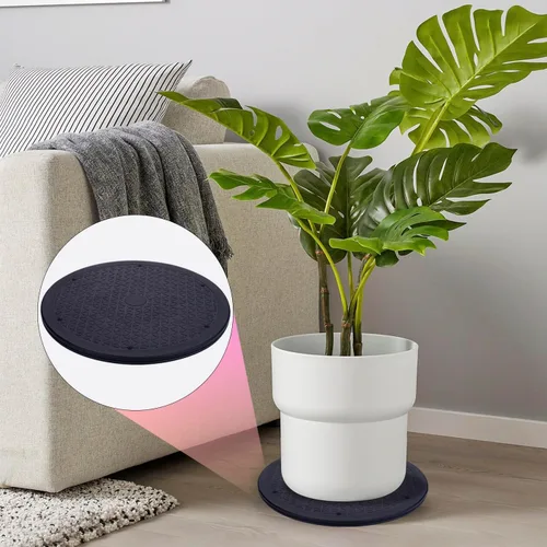 Vista 6 de Organizador de bandeja giratoria Lazy Susan de 10 pulgadas Eichzer, soporte giratorio resistente premium con rodamientos de bolas de acero