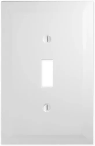 Vista 25 de Questech Cubiertas de tomacorrientes, placas de pared dúplex individuales, placas de interruptor de 1 banda, tamaño estándar, cubiertas de toma