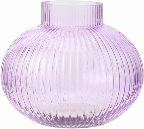 Vista 69 de Jarrones de vidrio acanalado, juego de 2 jarrones estriados para flores, florero de vidrio ámbar para tulipanes, jarrón moderno para sala de estar