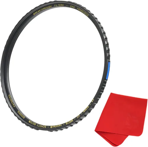 Filtro UV X4 de 2.441 in para lentes de cámara, filtro de fotografía con protección UV con paño para lentes, MRC16, Schott B270,