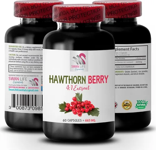 Vista 2 de Cápsulas de extracto de baya de espino - EXTRACTO DE BERRIES DE ESPINO - Polvo de extracto de bayas, suplemento antioxidante para la piel