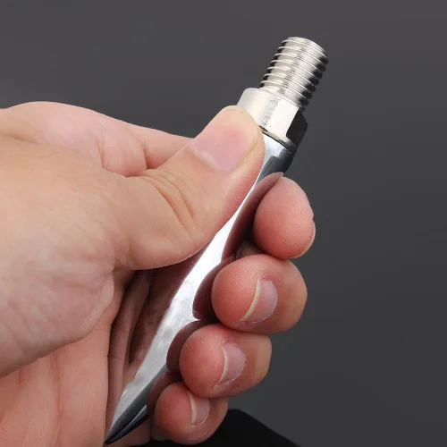 Vista 6 de 3 piezas de molienda de molienda cromada máquina volante M12 roscas giratorias empuñaduras