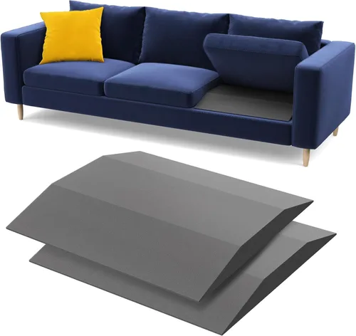 Vista 11 de Soporte de Cojín de Sofá para Asiento Hundido - 50,8 cm x 50,8 cm Tabla de Soporte de Cojín de Espuma Trapecio de Alta Densidad, Soporte de Sofá azul