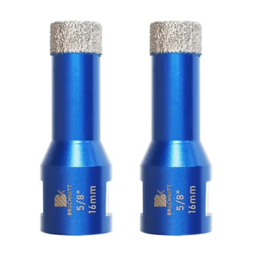 Vista 18 de Broca de núcleo de diamante de 1/4 de pulgada para baldosas de porcelana, cerámica, mármol, granito, perforación, 2 piezas de sierra de diamante