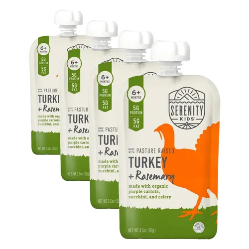 Vista 37 de Serenity Kids Bolsas de comida para bebés de más de 6 meses – Alimento orgánico para bebés lleno de nutrientes con 0.18 oz de proteína – Bolsas