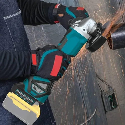 Vista 6 de Adaptador de batería DM18M con enchufe de carga USB y tipo C compatible con baterías Dewalt de 20 V y Milwaukee de 18 V, convierte a baterías Makita