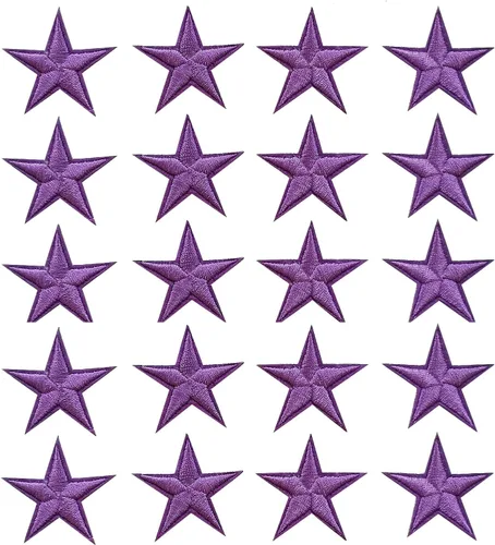 Vista 7 de 5 parches para planchar con estrellas negras, parches bordados para ropa, chaquetas, sombreros, mochilas, jeans (3.2 pulgadas)