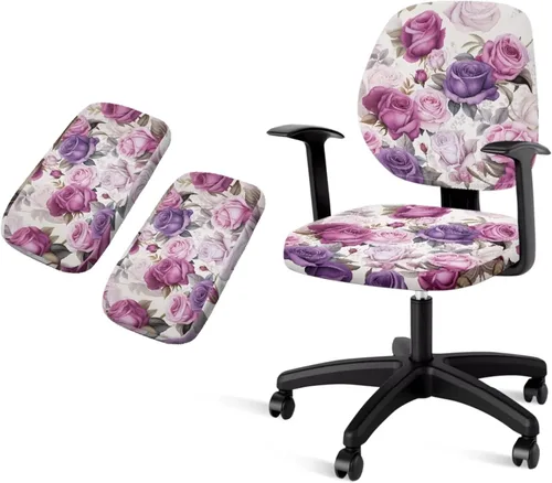 Vista 14 de American Flag Chair Covers Stretchy Office Chair Armrest Covers 4-Pc Set Reusable Soft Patriotic Computer Cover Slipcovers for Game Room and Office