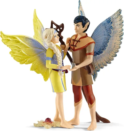 Schleich bayala Película, princesa de hadas y personajes de unicornio, figuras de hadas Sera y Jaro, a partir de 5 años