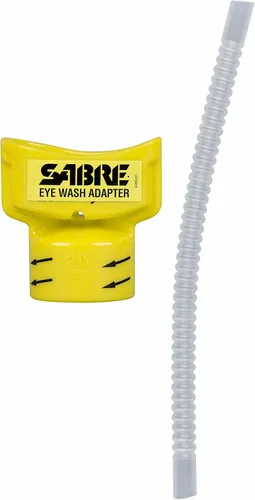 SABRE Adaptador de lavado de ojos, convierte la botella de agua en un dispositivo de lavado de ojos, elimina los contaminantes del ojo, amarillo,