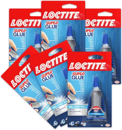 Vista 8 de Loctite Super Glue Gel Control, transparente, botella de 0.14 onzas líquidas, paquete de 3