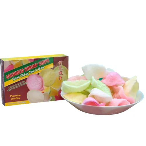 Vista 6 de Chips de gambas (patatas fritas de camarones, galletas de gambas, galletas de camarones, bocadillo de chips de gambas) - Bánh Phồng Tôm • Krupuk