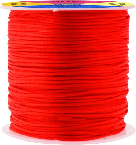 Vista 27 de Mandala Crafts Cordón de nailon satinado de 1/64 pulgadas (0.024 in), 100 yardas para pulseras, collares, joyas y adornos de macramé