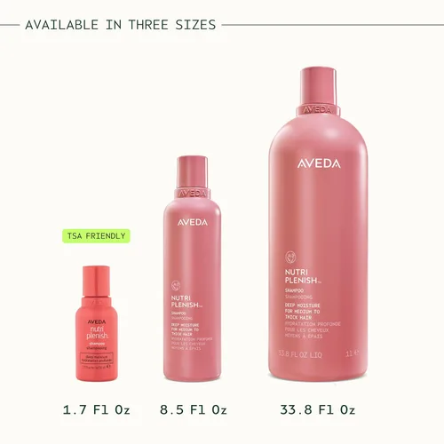 Vista 8 de Aveda Nutriplenish Shampoo Deep Moisture Rich Hydration for Medium to Thick Dry Hair Organic Pomegranate Oil, Coconut Oil, Mango Butter 93%