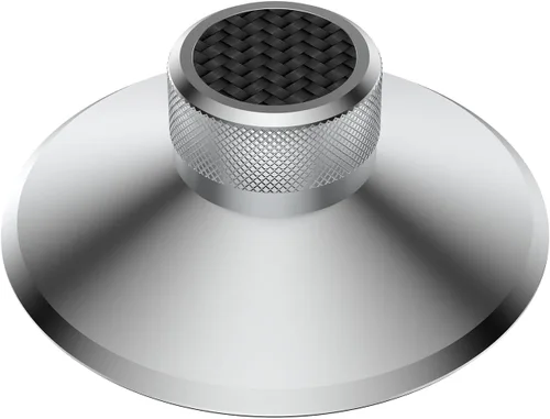 Peso récord de aluminio, 4.59 oz/4.6 onzas, estabilizador de disco de vinilo de audio para el hogar para tocadiscos LP (plata 130S)