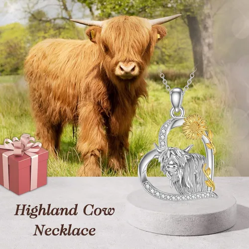 Vista 6 de Collar de plata de ley con diseño de animales, gato, perro, conejo, sirena, vaca, lobo, caballo, koala, jirafa, mariposa, libélula, murciélago