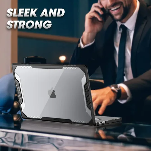 Vista 8 de SUPCASE Funda para MacBook Pro de 16 pulgadas 2026-2021, antiarañazos Negro