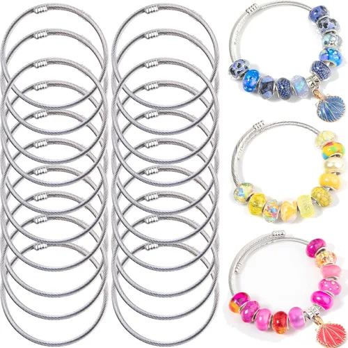 Vista 16 de 10 pulseras de cadena de serpiente con pulsera de 0.118 in ajustable con dije de serpiente con cierre de langosta y corazón, cadena extensora