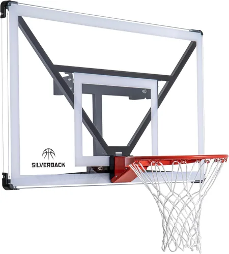 Vista 10 de Silverback NXT - Aro de baloncesto fijo y altura ajustable de 54 pulgadas con diseño QuickPlay