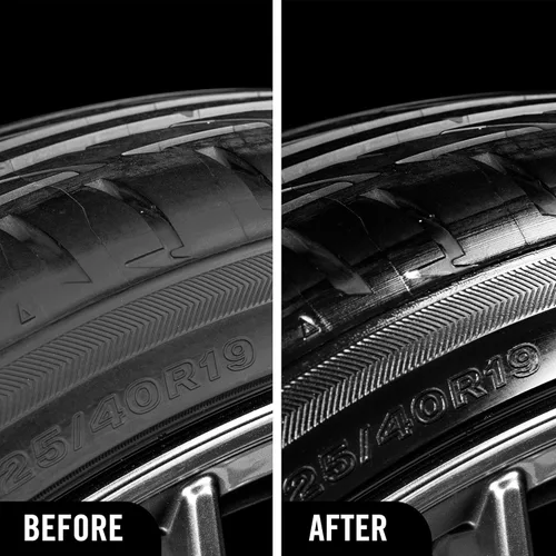 Vista 2 de Turtle Wax Hybrid Solutions Recubrimiento en Aerosol de Brillo Acrílico de Grafeno para Neumáticos, Brillo Negro Intenso de Larga Duración, Sin