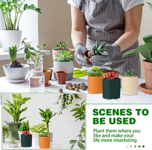 Vista 10 de WILLBOND 38 piezas de mini suculentas artificiales de verano, pequeñas plantas suculentas falsas, variadas sin maceta, flores de plástico realistas