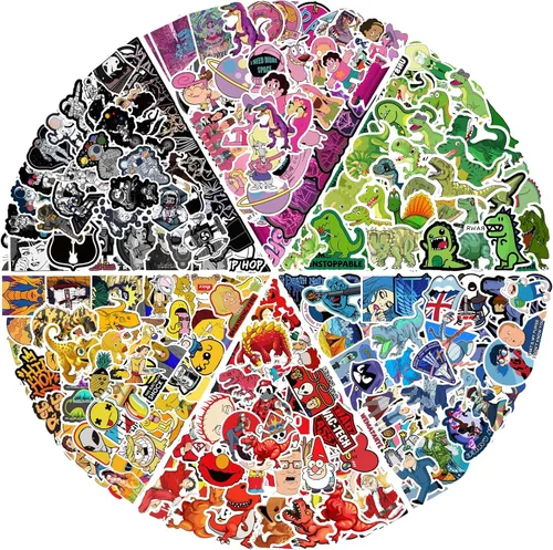 Vista 12 de Arme Paquete de 400 piezas de calcomanías de animales, calcomanías lindas de animales impermeables, calcomanías de mascotas para niños pequeños