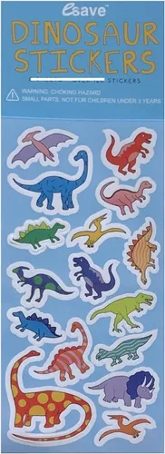 Vista 2 de Unique El paquete de suministros para fiesta de cumpleaños Bluey incluye 12 vasos de plástico reutilizables y 1 hoja de calcomanías de dinosaurio