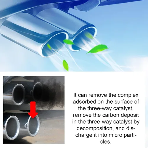 Vista 6 de Limpiador de convertidor catalítico de motor de vehículo BoostUp, limpiador de convertidor catalítico de autopartes, aditivo de combustible