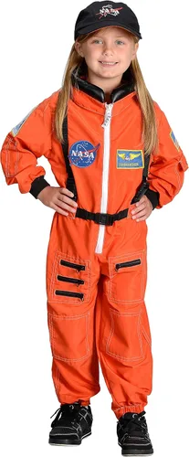 Vista 5 de Kid s naranja Junior para disfraz de astronauta