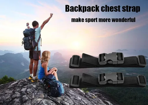 Vista 6 de Correa de pecho para mochila, 2 juegos de correas de esternón para mochilas, accesorios para mochila al aire libre para adultos