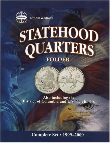 Vista 2 de Whitman Tablero Compacto para Coleccionista de Monedas - Mapa de Monedas de Estados Unidos, Serie de Cuartos de Moneda de 1999 – 2009 incluyendo DC