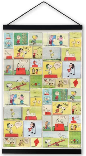 Vista 19 de Peanuts Charlie Brown y Snoopy Happiness is a Journey - Decoración de pared de madera para colgar – Bonito cartel de Snoopy para el hogar
