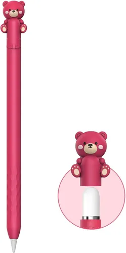 Vista 17 de NIUTRENDZ Funda protectora de silicona con diseño de oso para Apple Pencil de 1ª generación, accesorios para la piel
