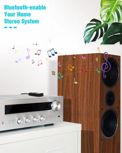 Vista 5 de Golvery, receptor Bluetooth (Bluetooth avanzado 4.1, A2DP) - adaptador de audio inalámbrico portable con entrada de 3,5 mm - disfruta la música