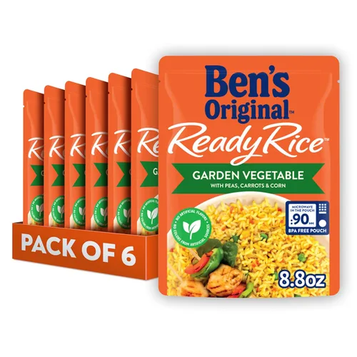 Vista 13 de BEN'S ORIGINAL Arroz Basmati Listo, Guarnición Fácil, Bolsa de 8.5 oz (Paquete de 6)