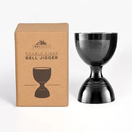 Vista 13 de A Bar Above Jigger de campana de alta calidad, jigger de cóctel doble de acero inoxidable 304 con 10 medidas internas, herramienta profesional Cobre