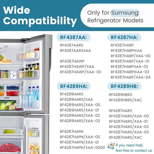 Vista 6 de DA97-08406A actualizado, DA97-08406B/C - Estante de puerta de refrigerador de repuesto para piezas Samsung RF4287HARS/RF4289 (lado derecho)