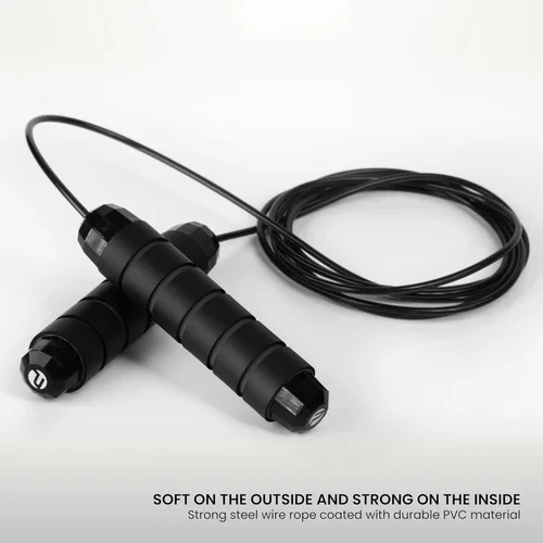 Vista 2 de Limm Adjustable Jump Rope for Workout - All-Purpose Exercise Jump Rope Kids & Adults Love with Tangle-Free, Comfortable Foam Handles - Best