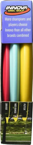 Vista 3 de Set de golf Innova Disc – Driver, de rango medio y putter, cómodo plástico DX, colores pueden variar (paquete de 3)