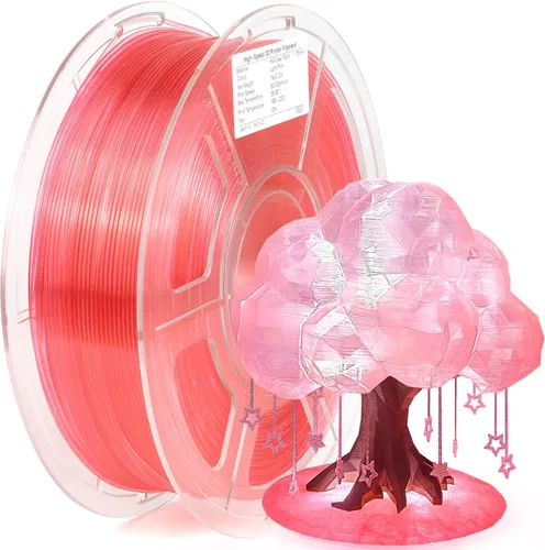 Vista 11 de iSANMATE Filamento PLA rápido de 0.069 in, 26.5 lbs, paquete de filamento para impresora 3D, precisión dimensional ±0.0.079 in, negro, blanco, rojo