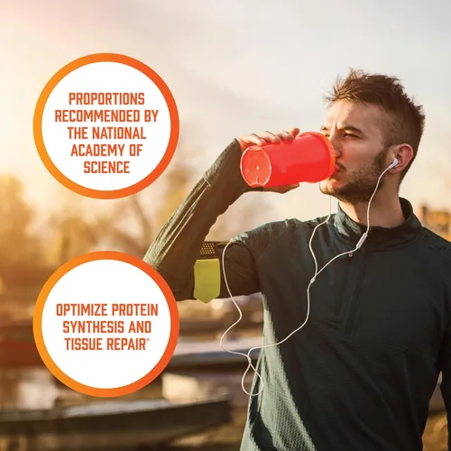 Vista 8 de NOW Nutrición deportiva, Amino-9 Essentials™ en polvo, síntesis de proteínas mejoradas, aminoácidos, 11.64 oz