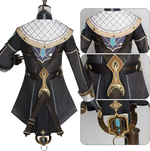 Vista 7 de Juego Genshin Impact Freminet Cosplay Ropa Halloween Anime Freminet Juego de rol Trajes