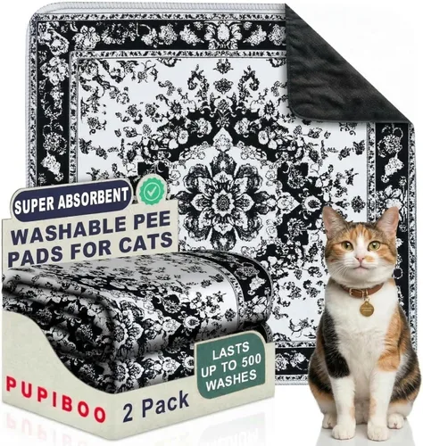 Vista 46 de PUPIBOO Almohadillas lavables para orina para perros y gatos - Almohadillas de entrenamiento para cachorros reutilizables súper absorbentes - 100%