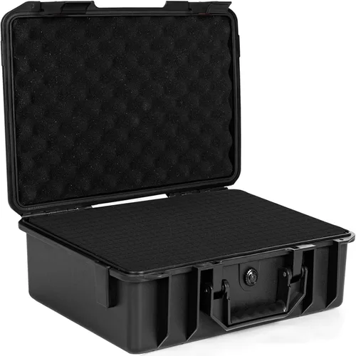 Vista 10 de Estuche de transporte duro, caja de almacenamiento a prueba de golpes con espuma personalizable, caja de herramientas protectora portátil de 11